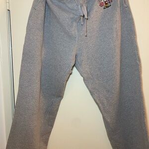 Disney World Gray Women’s Sweatpants with Mickey Mouse Embroidery circa 2010